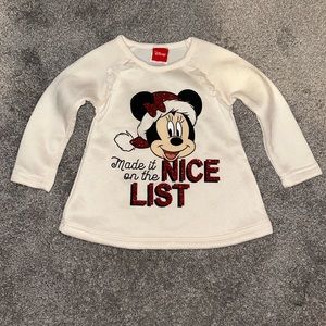 Disney Glitter “Made it on the Nice List” Toddler Sweatshirt